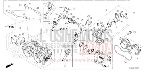 THROTTLE BODY CMX500AS de 2025